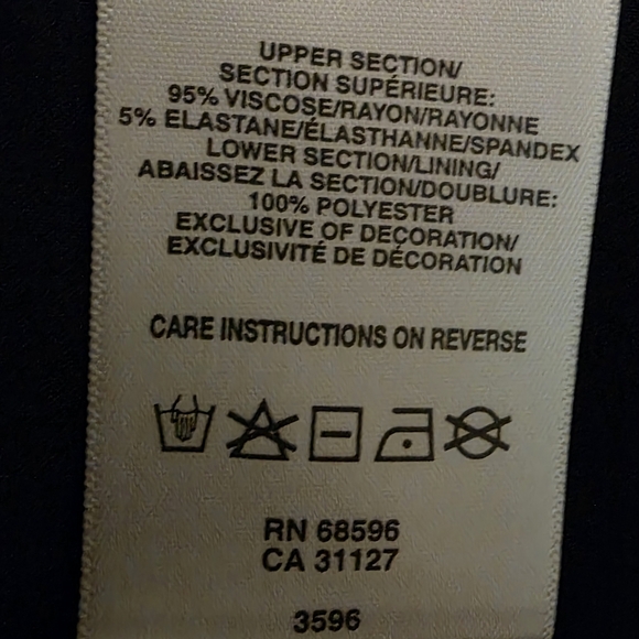 Vera Wang Black Lace Overlay Formal Long Gown Dress Size 6 NWT - Picture 14 of 16